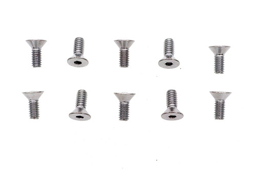 Colony #FHS-154 - Allen Flat Head Screws Chrome 1/4 inch x 5/8 inch