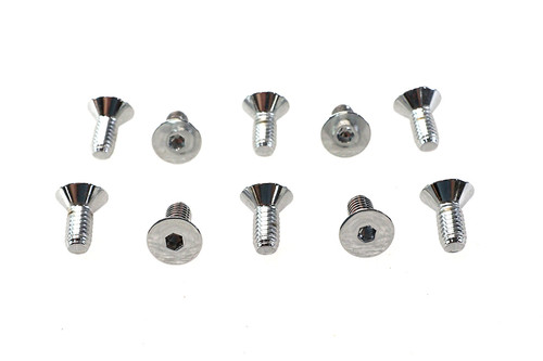 Colony #FHS-0165 - Allen Flat Head Screws Chrome 5/16 inch x 3/4 inch