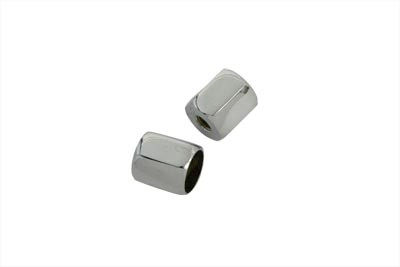 OE #68424-89 - OE Turn Signal Bar End Nuts Chrome