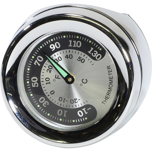 Drag Specialties - Handlebar Mount Thermometer - Chrome - For 1.25" Bar