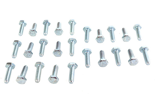 V-Twin - Hex Cap Bolts Zinc 1/4 inch X 7/8 inch