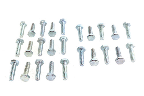 V-Twin - Hex Cap Bolts Zinc 1/4 inch-20 x 1 inch