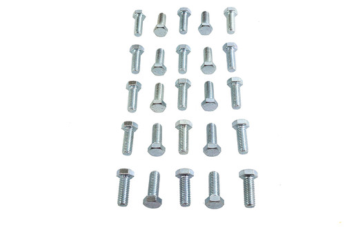 V-Twin - Hex Cap Bolts Zinc 3/8 inch x 1 inch