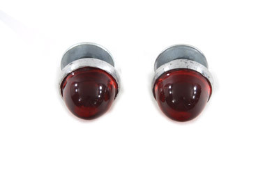 V-Twin - License Plate Reflector Set Red