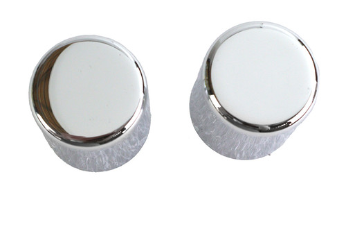 V-Twin #C77-0098 - Large Magnetic Docking Points Cover Set Chrome