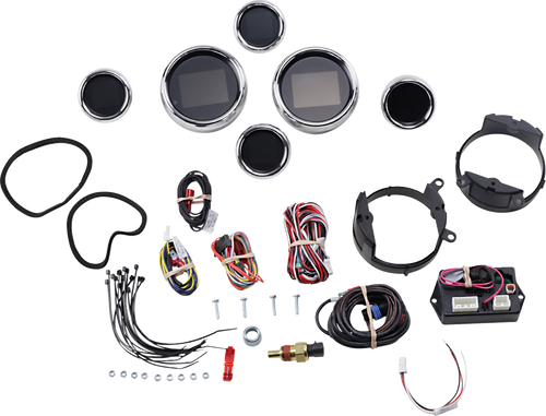 MLX 6-Gauge Instrument Kit - Chrome Bezel