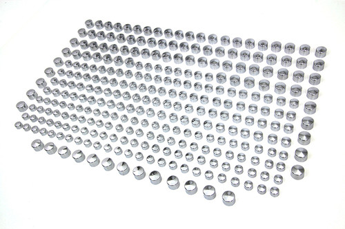 V-Twin #45-6659K-100 - Wyatt Gatling Chrome Cap Assortment