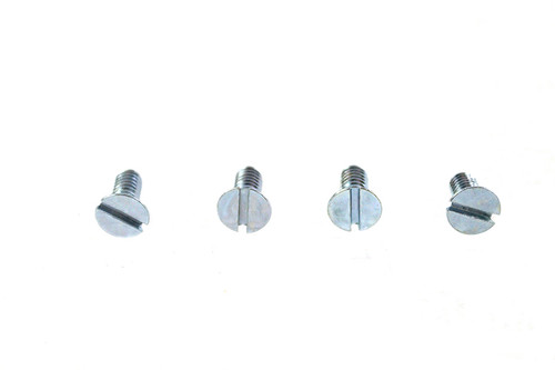 V-Twin - Flat Head Fillister Head Slotted Screw 2-64 x 3/8 inch Zinc
