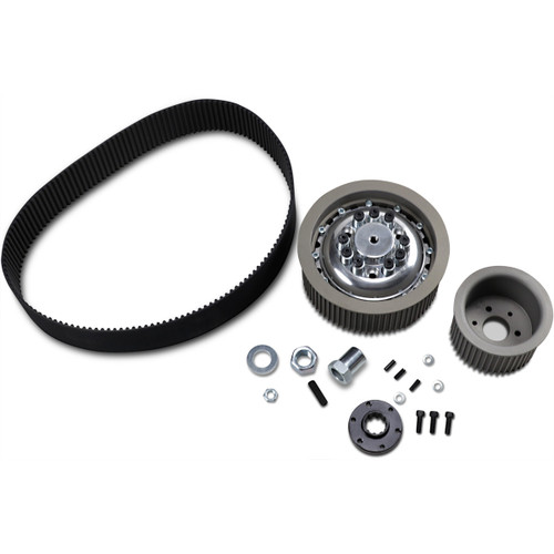 Belt Drives LTD. #EV-76-47S - Belt Drive Kit w/Quiet Clutch System - 3" - 8 mm