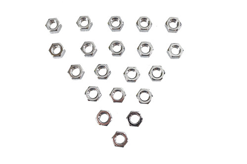 Colony #7/16-20H - Chrome Hex Nuts 7/16 inch-20