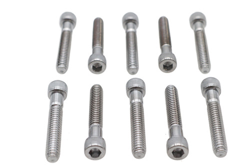 Colony #SHC-958 - Allen Socket Cap Bolt Knurled Chrome 1/4 inch X 1-1/2 inch