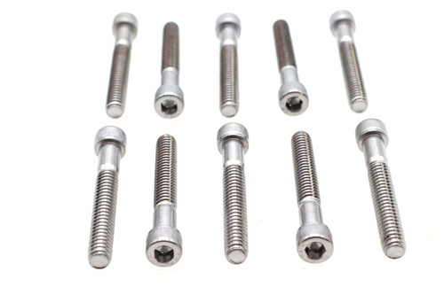 Colony #SHC-959 - Allen Socket Cap Bolt Knurled Chrome 1/4 inch X 1-3/4 inch
