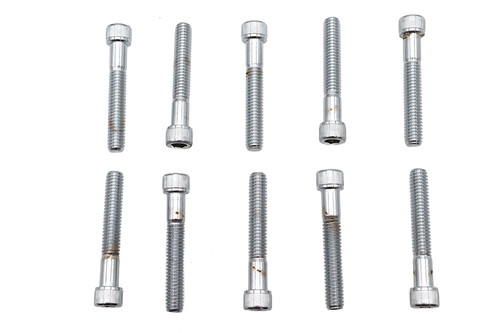 Colony #SHC-973 - Allen Socket Cap Bolt Knurled Chrome 5/16-18 inch X 2 inch