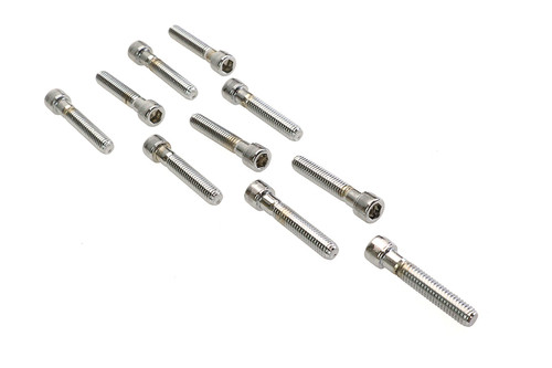 Colony #SHC-986 - Allen Socket Cap Bolt Knurled Chrome 3/8 inch X 2 inch
