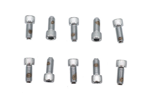 Colony #SHC-907 - Allen Socket Cap Bolt Knurled Chrome 1/4 inch x 5/8 inch