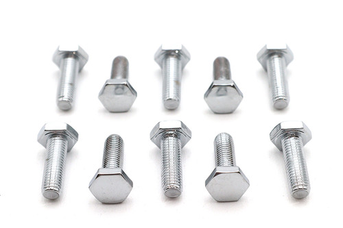 Colony #HHC-651 - Hex Cap Bolts Chrome 1/4 inch-28 X 3/4 inch