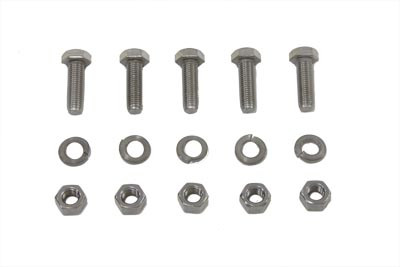 V-Twin - Stainless Steel Muffler Clamp Bolt Set