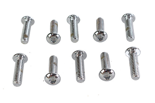 Colony #BHC-831 - Allen Button Head Screws Chrome 1/4 inch X 7/8 inch