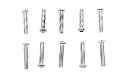 Colony #BHC-834 - Allen Button Head Screws Chrome 1/4 inch X 1-1/4 inch