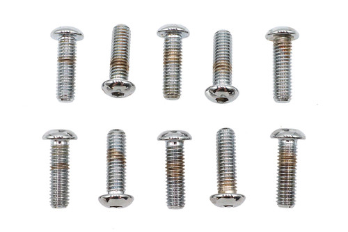 Colony #BHC-851 - Allen Button Head Screws Chrome 3/8 inch X 1-1/4 inch