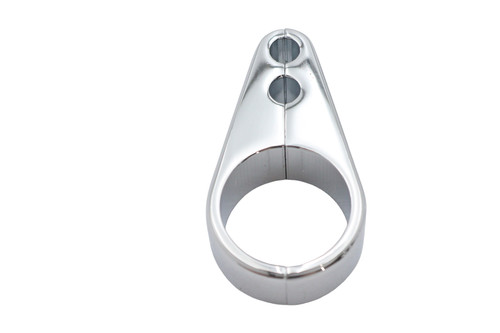 V-Twin #11-0052 - Dual Throttle Cable Clamp Chrome