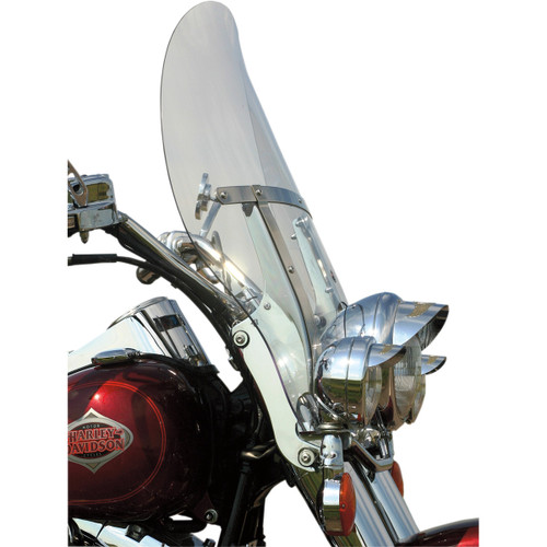 Klock Werks #KWW-02-0218 - Billboard Flare® Windshield - 20" - Clear - '86-'25 FLRT/FLS