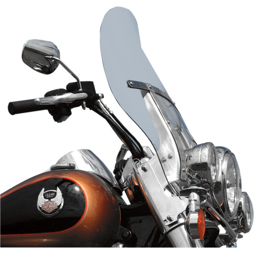 Klock Werks #KWW-02-0217 - Billboard Flare® Windshield - 19-3/8" - Clear - '94-'25 FLH/FLD