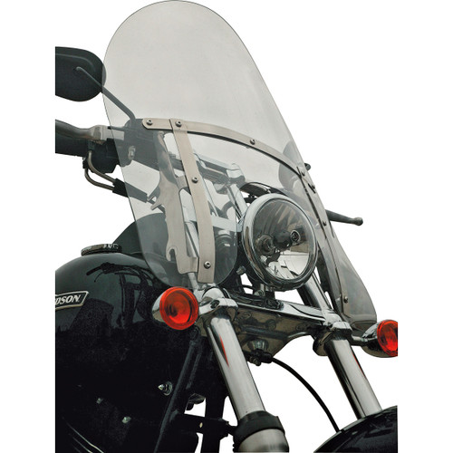 Klock Werks #KWW-02-0223 - Billboard Flare® Windshield - 18" - Clear - '88-'25 FX/FXR/XL