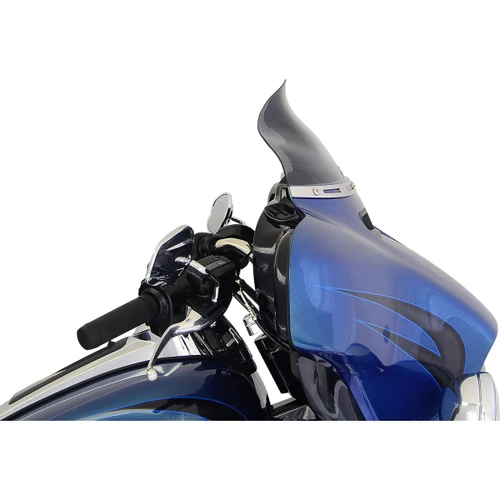 Klock Werks #KWW-01-0199-2014 - Flare® Windshield - 6-1/2" - Dark Smoke - '14-'25 FLH