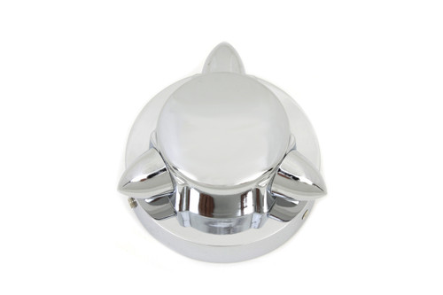 Wyatt Gatling #03-0102A - Krommet Style Gas Cap Cover Chrome