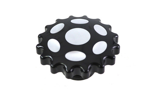 Wyatt Gatling #78085B - Sprocket Gas Cap Vented Black