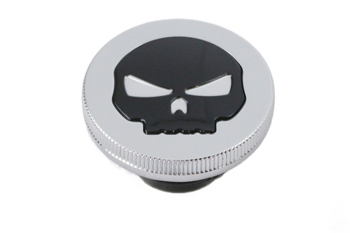 Wyatt Gatling #78575R - Chrome Skull Style Vented Gas Cap