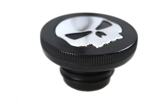 Wyatt Gatling #78575RB - Black Skull Style Vented Gas Cap