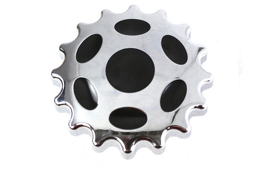 Wyatt Gatling #78085 - Sprocket Gas Cap Vented Chrome