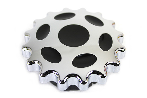 Wyatt Gatling #78086 - Sprocket Gas Cap Non-Vented Chrome