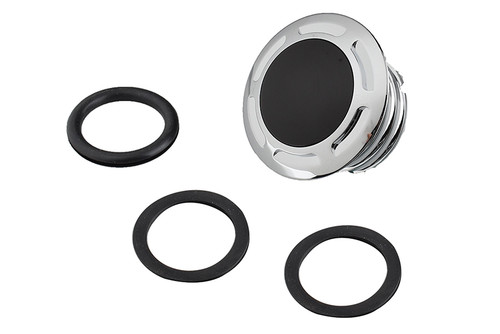 V-Twin #78688D - Slot Pop Up Vented Gas Cap Chrome