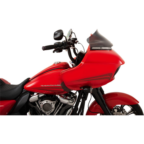 Klock Werks #KWW-01-0326 - Sport Flare® Windshield - 9" - Dark Smoke - '15-'25 FLTR