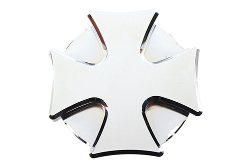 V-Twin - Iron Cross Gas Cap Chrome