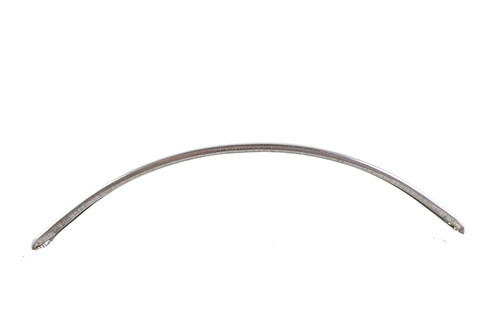 V-Twin #A-2608 - Large Ribbed Emblem Trim Stainless Steel