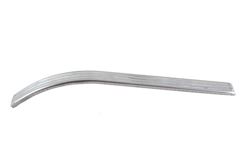 V-Twin #A-2609 - Small Ribbed Emblem Trim Stainless Steel