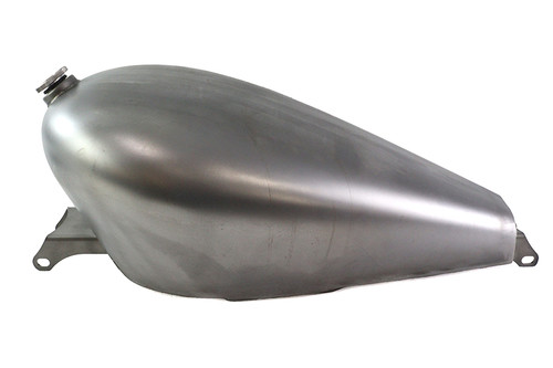 V-Twin - M8  inchSporty inch 3.6 Gallon Gas Tank Raw Steel High Mount