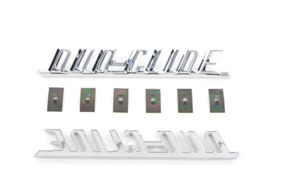 Replica #59195-58T - inchDuo-Glide inch Fender Emblem Set