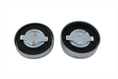 Wyatt Gatling #74818E - Gas Cap and Oil Cap Set Chrome