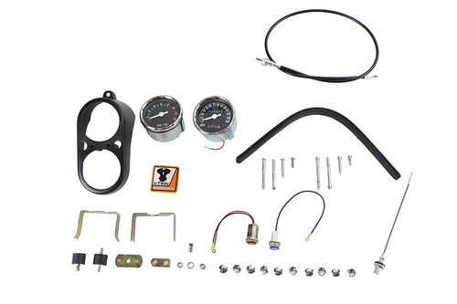 V-Twin - FXS Tachometer and Speedometer Dash Cover Kit
