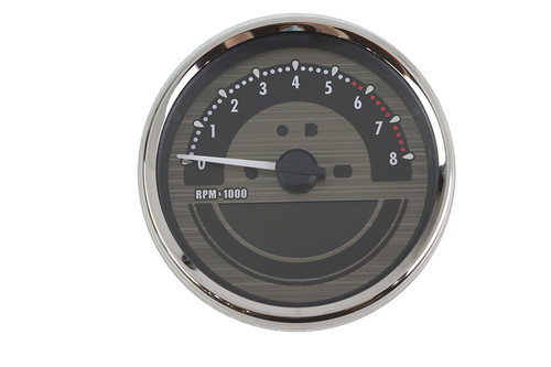 V-Twin #83137 - 5 inch Electronic Speedometer Assembly Black