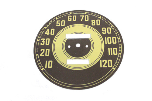 V-Twin #72983F - Olive Tin Speedometer Face