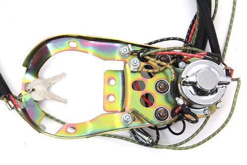 V-Twin #65-67 DSH ASSY - Three Light Dash Base Wiring Harness Assembly