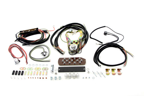 V-Twin #62-64 DSH ASSY - Three Light Dash Base Wiring Harness Assembly