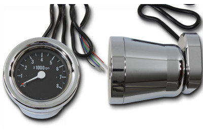 V-Twin - 60mm Electric Tachometer Housing Kit