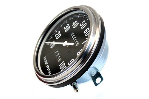 V-Twin #71473E - Replica Police 2:1 Speedometer
